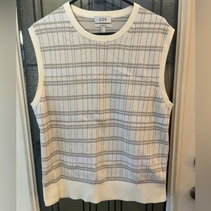 COS Regular Fit Jacquard Knit Vest- Size Large